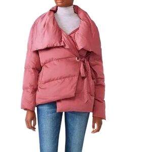 Avec les Filles Wrap Puffer Jacket - NWT